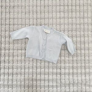 Strasburg Light Blue Baby Cardigan